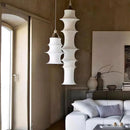 Axyaa White Wabi Sabi LED Pendant Lights - Nordic Minimalist Bedroom Chandelier