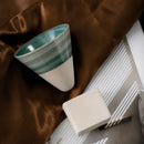 Axyaa Hand-Painted Ceramic Espresso Coffee Cup Set with Base.