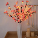Peach Blossom Branch Light by Axyaa: Indoor Outdoor Fairy Lights for Christmas