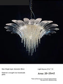 Axyaa Luxury Crystal LED Chandelier for Home Living Room Restaurant Hotel Staircase