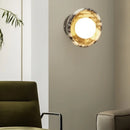 Axyaa Circular Marble LED Wall Lamp Modern Nordic Interior Lighting