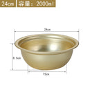 Axyaa Large Korean Aluminum Soup Pot Ramen Bowl for Home Kitchen Cooking