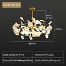 Axyaa Nordic Ginkgo Leaf LED Chandelier for Modern Interior Lighting