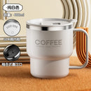 Axyaa Double-Wall Stainless Steel Coffee Mug with Lid, Spill-Proof Travel Cup