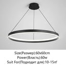 Axyaa Modern Round LED Chandelier for Home Ceiling Lighting