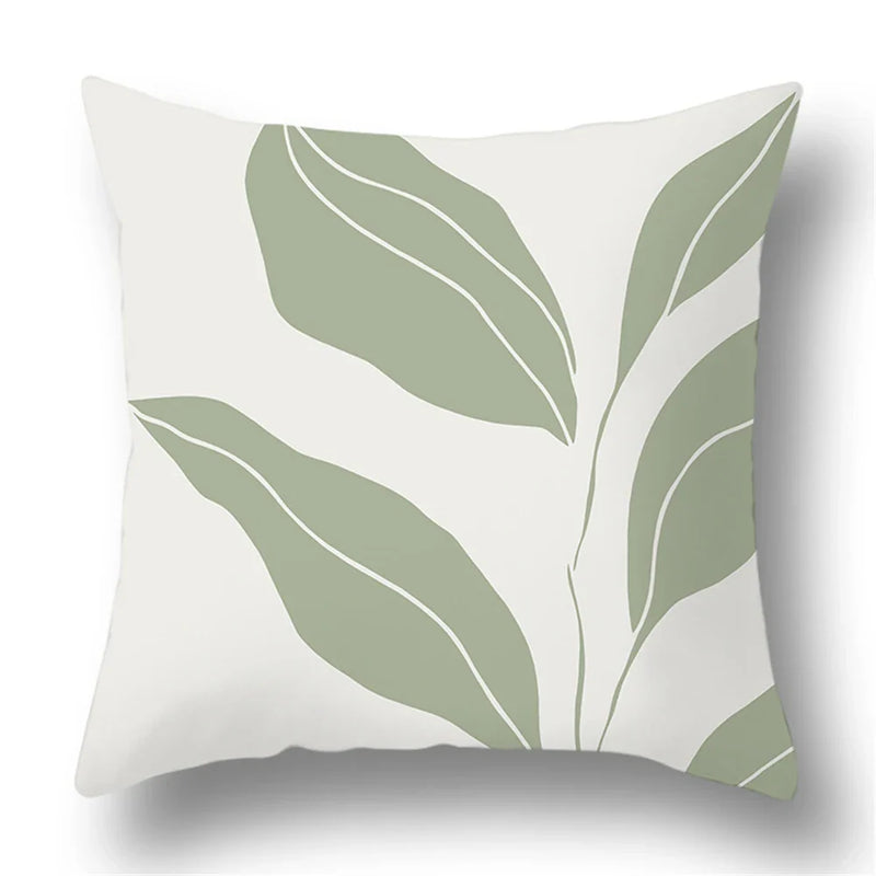 Axyaa Bohemian Style Green Texture Cushion Cover for Home and Car Decor