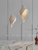 Axyaa French Gypsum Conch Pendant Lamp - Wabi Sabi Style Bedroom & Living Room Lighting