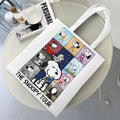 Axyaa Cartoon Dog Tote Bag - Foldable Shoulder Bag for Women and Students