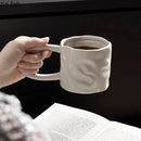 Axya Large Handle Ceramic Mug - Stylish Coffee Cup for Home and Office