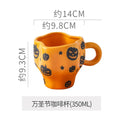 Axyaa Halloween Hand Holding Cute American Ceramic Mug