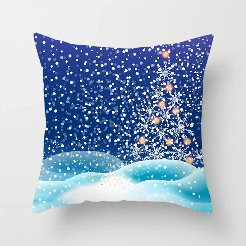 Axyaa Christmas Tree Throw Pillow Cover - Festive Home Decor