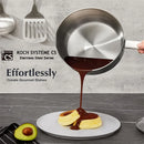 Axyaa Stainless Steel Sauce Pot Set with Lid - Induction Compatible