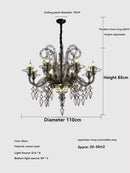 Axyaa Nordic Designer Iron Pendant Chandelier Led Ceiling Light