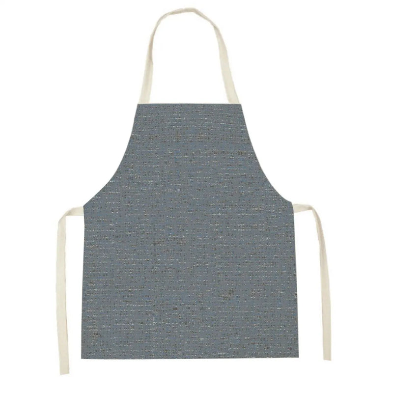 Axyaa Blue Wave Kitchen Apron: Yellow Striped Wood Texture, Adult & Kids Bib