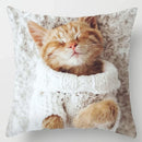 Axyaa Cat Collection Pillowcase - Home & Office Decor Square Pillowcase