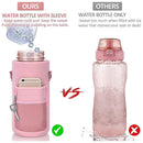 Axyaa 2L Insulated Water Bottle Sleeve - Large Capacity Portable Holder Bag