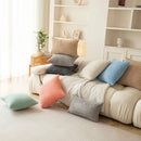 Axyaa Corduroy Chain Pattern Cushion Cover - Soft Fluffy Pillow Case for Home Decor