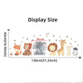 Axyaa Cute Africa Animals Wall Stickers for Kids Room - Elephant, Giraffe, Bear, Fox
