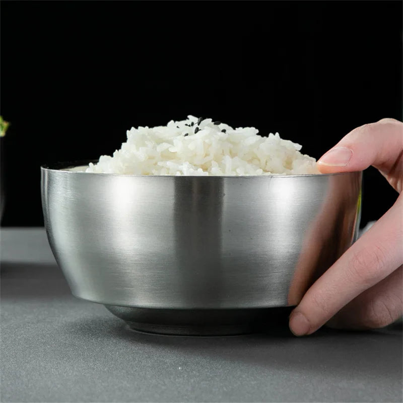 Axyaa Silver Fruit Ramen Salad Bowl Set