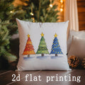 Axyaa Christmas Pillow Covers for Sofa, Bedroom, Car - Festive Decorative Cushion Cover