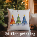Axyaa Christmas Pillow Covers for Sofa, Bedroom, Car - Festive Decorative Cushion Cover