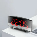 Axyaa LED Curved Screen Alarm Clock with Temperature and Snooze