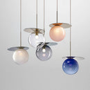 Axya Glass Metal Small Pendant Lamp for Dinning, Living, Bedside in Colorful Nordic Design