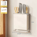 Axyaa Countertop Cutlery & Utensil Holder, Wall Mounted Kitchen Organizer Rack