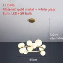 Axyaa Glass Ball Bubble Pendant Lamp: Modern, Personalized Art for Living or Dining Room