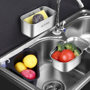 304 Stainless Steel Sink Caddy by Axyaa: Organize Sponge, Soap, and Fruits Efficiently
