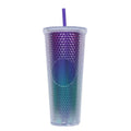 Axyaa Double Layered Straw Cup: Diamond Radiant Water, Coffee, Drinks, Mugs