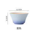 Axyaa Rainbow Gradient Ramen Bowls Set - 300ML Japanese Kitchen Tableware