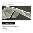 Axyaa Wave LED Pendant Lamp - Elegant Acrylic Designer Chandelier