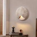 Axyaa Nordic LED Wall Lights Round Yellow Stone Bedside Lamp