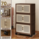 Axyaa Foldable Storage Cabinet with Lid - Home Organizer for Clothes & Toys