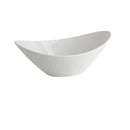 Axyaa Boat Ingot Ceramic Hot Pot Bowl for Restaurant and Hotel Cooking