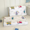 Axyaa Dinosaur Car Cartoon Pillowcase, Kids Satin Bedding, Cute Design, Soft Cotton Cover.