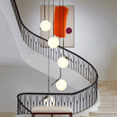 Axyaa Nordic Stair Chandelier, Living Room Pendant Lights, Ceiling Light, Indoor Lighting