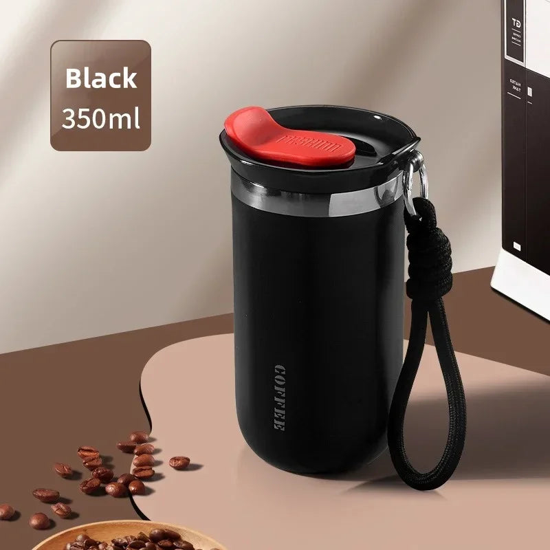 Axyaa Stainless Steel Insulated Cup with Lid - 350/500ML Thermal Mug Vacuum Flask