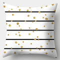 Axyaa Black White Modern Cushion Cover 45x45cm Polyester Decorative Pillow Case