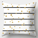 Axyaa Black White Modern Cushion Cover 45x45cm Polyester Decorative Pillow Case