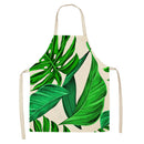 Axyaa Green Plant Style Apron for Adults and Kids