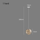 Axyaa Glass Ball LED Spiral Chandelier - Modern Lighting for Home, Restaurant, Hotel