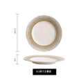 Axyaa Phnom Penh Plate Set - Restaurant Hotel Ceramic Tableware Artistic Concept Plate