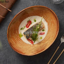 Axyaa Retro Ceramic Dessert Salad Snack Bowls Set for Molecular Cuisine