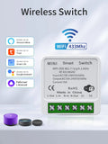 Axyaa Smart WiFi Switch 2-Way Control Panel with RF433MHz Wireless & Voice Control