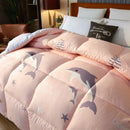 Cartoon Print Warm Winter Quilt: Single-Queen Size, Fluffy & Machine Washable by Axyaa.