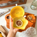 Axyaa Ceramic Bread Shape Side Dishes Set - 4pcs Cute Small Plates