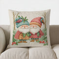 Axyaa Winter Birds & Mailbox Printed Pillow Cover for Sofa, Bedroom, Car