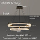 Axyaa Minimalist Ceiling Ring Chandelier Pendant Light for Dining & Living Room